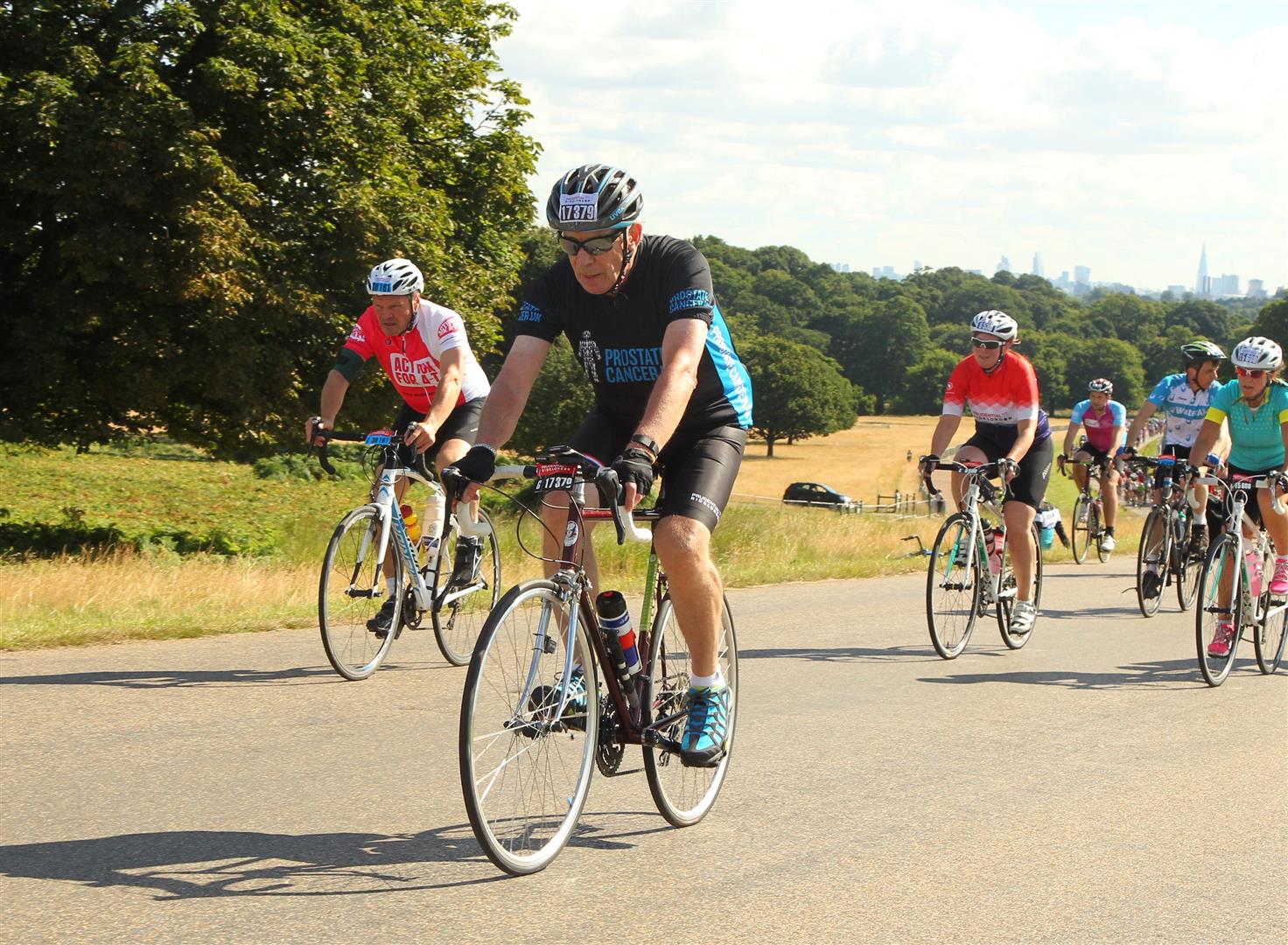 Cycling challenge for Prostate cancer awareness St Ambrose Lodge